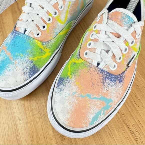 Vans Authentic Retro Mart Pastel Spray Paint Lace Up Sneakers 7.5 Men 9 Women - Picture 7 of 10